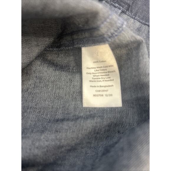 Talbots Denim Dress Womans Zero Petite Cottage Minimalist Western Effortless - Picture 9 of 10